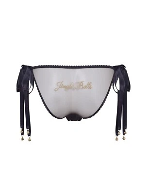 Agent Provocateur Icy Tie Side Brief Jingle Bells Novelty Black/Gold Size: M/L
