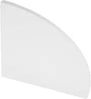 HOOTNEE Bathroom Corner Wall Shelf Fan Shaped Wall Mounted Floating Storage Board for and Laundry Space Saving Decorative Shelf for Clutter Organization