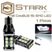 2x White T10 CanBUS - 15-SMD LED Bulbs For License Plate Lights (for: Volkswagen)
