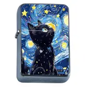 Oil Lighter Starry Cat Van Gogh