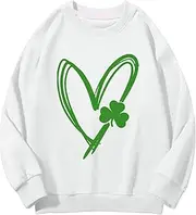 [Generic] Scary Hours Hoodie Neck Sweatshirts Spring and Autumn St. Day Middle and Large Children's Sweatshirts Retro Personality 2D Printing Children's Casual Sweatshirt Dance Sweater (White, 12-13 Years)