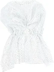 [BESPORTBLE] Rhinestone Turban Hat for Women Hijab Cap Scarf for Women Hijab Comfortable Breathable Headwear White