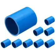 10 Pcs PVC Pipe Fitting 1 Inch Coupling Adapter (Socket x Socket), Blue