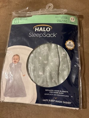 HALO SleepSack 3-Way Swaddle Wonderland Animal Print Small Birth to 6 months