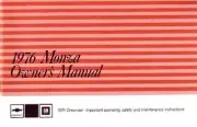 1976 Chevrolet Monza Owners Manual User Guide Reference Operator Book Fuses OEM