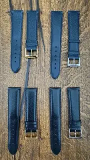 RAYMOND WEIL 100% GENUINE SWISS MADE WATCH STRAP LIZARD LEATHER BLUE BLACK 14~21