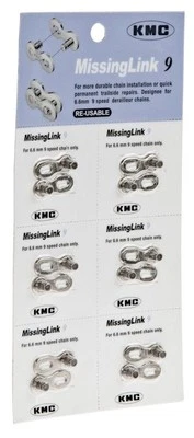 9 SPEED CHAIN KMC Missing Link 9 Speed missinglink RE-USABLE