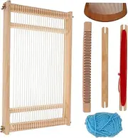 DIYEAH Hand Woven Tapestry Macrame Machine for Loom Kit The Hanging Weaving Blanket Knitting Rods Wooden