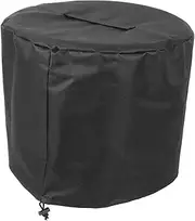 Fire Pit Cover Outdoor Fire Pit Table Cover Ground Stove Cover Fire Table Cover Protection Cover Fire Place Covering Fire Pit Burner Cover Black 600d Oxford Cloth