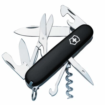 Victorinox Swiss Army Climber Black Pocket Knife - 14 Functions