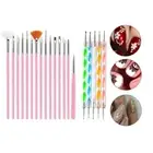 Manicure Set Nail Dotting Brush Rhinestones Tool Thin Liner Brushes Nail