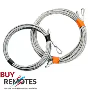 B&D Garage Door Cable 2.45m Long, 3.2mm, Suits All Brands Sectional Garage Doors