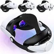 VR Headset Strap with Quick-Switch Reality Design, Adjustment Dials, Soft Padding, Enhanced Comfort for Meta Quest 3/3s/2 Head Strap