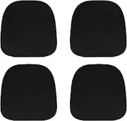 Tromlycs 14x14 Metal Chair Cushions Pads Set of 4 for Tolix Metal Chairs Small Seat Cushions 14 inch Black