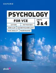 Psychology for VCE Unit 3 & 4 Student Book+obook pro