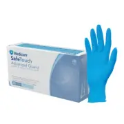SafeTouch Advanced Guard – Blue Nitrile Examination Gloves SFTGN1136