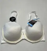 Bali Women's Comfort Revolution Front Close Shaping Underwire Bra White Size 38C
