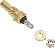 Tiiyee Universal Brass Electrical Temperature Sender, 1/8 NPT, 0-150°C (0-300°F), High Precision Sensor, Direct Replacement for Faulty/Damaged Oil/Water Temp Gauge Sensors