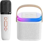 Mini Karaoke Machine for Kids,Portable Bluetooth Speaker with Wireless Microphon