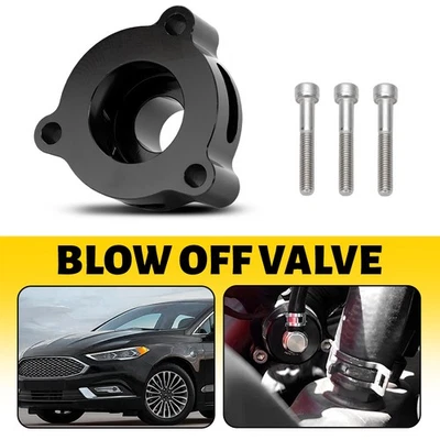 Black Blow Off Valve Adapter for Ford Escape 2013-2019 Fiesta Fusion Mustang
