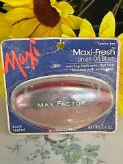 VINTAGE MAX FACTOR COMPACT MAXI FRESH BRUSH ON BLUSH TAWNY TAN SEALED