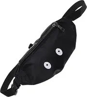 [WATIIFUFU] Leisure Belt Pouch Kids Waist Bag Pattern Stylish Fun for Toddlers Girls for Outdoor Activities Black