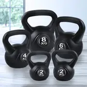 22kg Everfit Kettlebell Set Weight Lifting Kettlebells Bench Dumbbells Gym Home