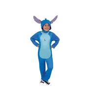 Stitch Hooded One Piece Plush Classic Costume Unisex Full Jumpsuit - Blue