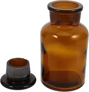 ULTECHNOVO Glass Bottle Reagent Bottle Dropper Perfume Sample Jar Wall Mounted Bottle Opener Mens Water Bottle Bud Vases Amber Water Bottle for Men Reed Diffuser Empty Brown