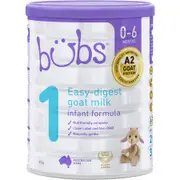 Bubs Easy Digest Goat Milk Infant Formula Stage 1 800g