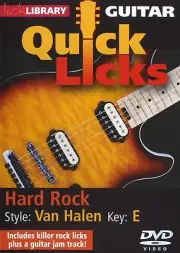 Lick Library EDDIE VAN HALEN Guitar QUICK LICKS and Rock Riffs Video Lessons DVD