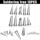 10 Pcs LT Soldering Iron Tips Replacement For Weller WSD81 WD1000 WSP80 WP80