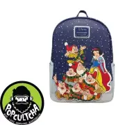 Snow White and the Seven Dwarfs (1937) - Holiday 12” Faux Leather Mini Backpack