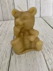 Pure Beeswax (bees wax) - Honey Bear Honey Pot Candle - Hand-Poured