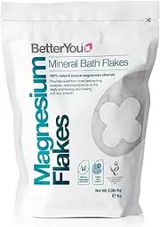 BetterYou Magnesium Flakes Mineral Bath Flakes | Cleansing Bath | Vegan & Palm-Oil Free | 1kg