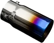 Car Styling Stainless Steel Exhaust Muffler Tip Tip Auto Accessories 700 Middle East Edition 4000 muffler Compatible For Toyota Prado(Baking blue)