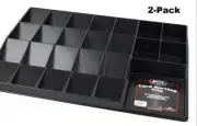 NEW 2-PACK BCW Black Card Sorting Tray Organizer Holder for Sports Trading Cards