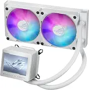 ASUS ROG Ryujin III 240 ARGB WHT All-in-one Liquid CPU Cooler with 240mm Radiator. Asetek 8th gen Pump, 2X Magnetic 120mm ARGB Fans (Daisy Chain Design), 3.5” LCD Display.,White