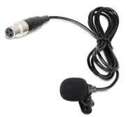 Lavalier Lapel Microphone with Mini XLR Jack, Hand-Free Clip-on Lapel Mic