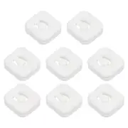 Tennis Racket Dampeners, 8 Pcs Silicone Tennis Dampeners, White