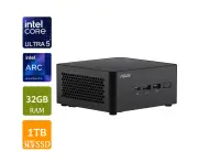 Asus NUC 14 Pro Mini PC, Intel Core Ultra 5, 32GB RAM, 1TB NVMe SSD, Tall Kit [RNUC14RVHU500000I-A6]
