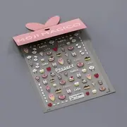 MAGICO - Rabbit Dessert Nail Art Stickers (Various Designs) TS-3046 - 3D - Pink & Yellow & White - One Size