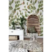 Cacti Non-Woven wallpaper Colorful wall mural Cactus watercolor Home decor art