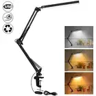 LED Desk Lamp with Clamp 10W Swing Arm Desk Lamp Eye-Caring Desk Light