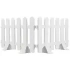 2pcs Lawn Fence Flower Bed Fence Plastic Fence Picket Miniature Picket Fence