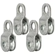 SHINICO 4 Pack Small Snatch Cable Pulley Block for 6mm / 0.23 Inch Wire Rope ...
