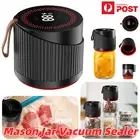 Electric Mason Jar Vacuum Sealer Wide Regular Mouth Food Saver Canning Machine