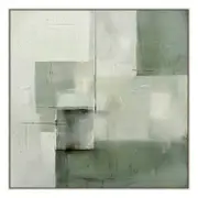 Woodlands Abstract Framed Canvas 80cm