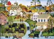 Jigsaw Puzzle Americana Sunday Meeting Life's Simpler Times 1000 pieces NEW