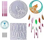 Silicone Molds, Dream Catcher Mold Epoxy Resin Casting Molds, Unique & Creative Dream Catcher Silicone Molds for Wall Pendant 通用